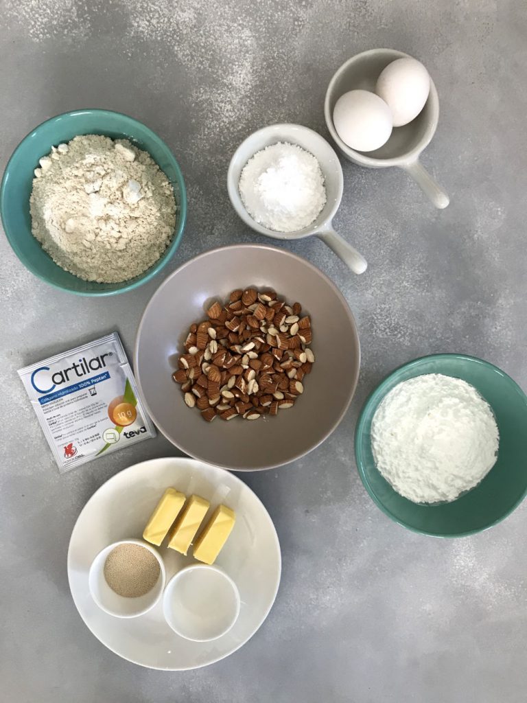 ingredientes para galletas con Cartilar